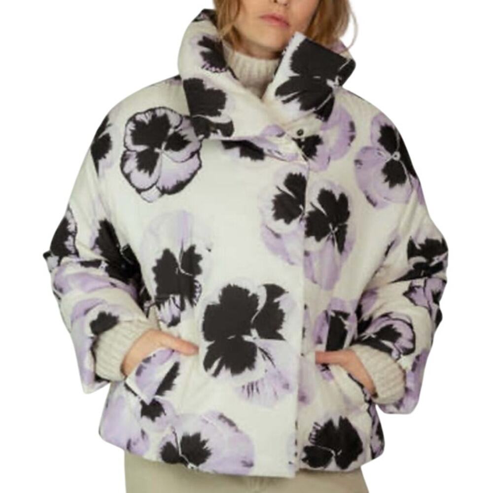 OOF Orchid Print Puffer Ski Jacket Size L